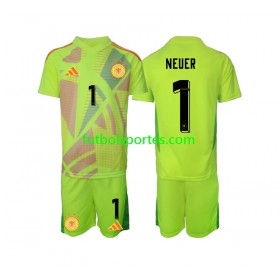 Camiseta Alemania Manuel Neuer 1 Portero Niño Segunda Equipación Euro 2024